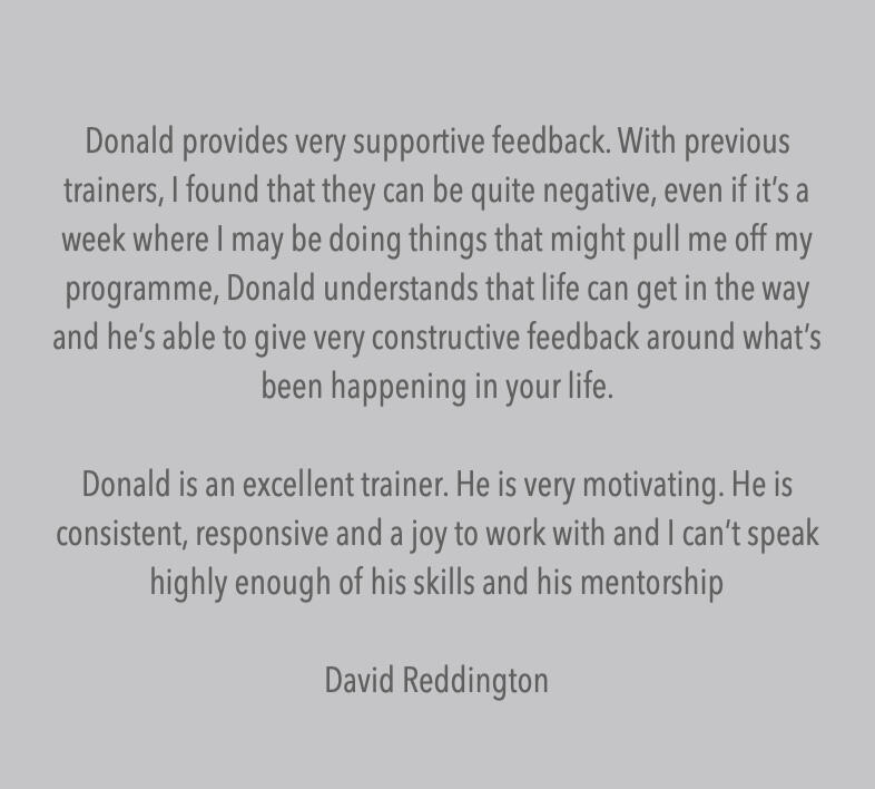 Client testimonial
